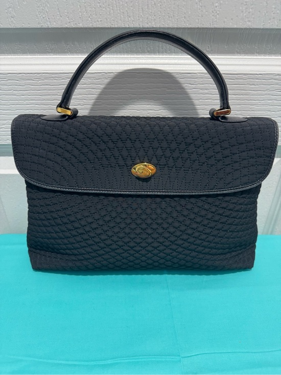 Handbags - Bally Vintage Quilted Lambskin Turnlock Handbag